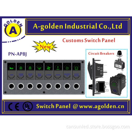 2 PIN waterproof 12V 24V Waterproof LED MARINE LED ILLUMINATED ROCKER SWITCH rv laser switch panel
